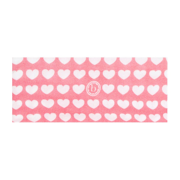 PRINTED KNOT: dreamboat (pink & white hearts) - Lulu Bella Boutique