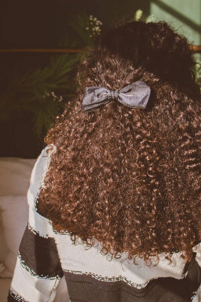 Ebony Bow Barrette - Lulu Bella Boutique