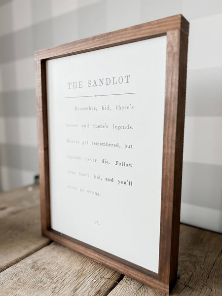 The Sandlot: White / 13x17" - Lulu Bella Boutique