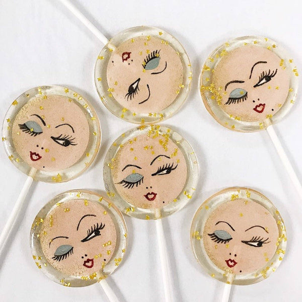 Pink Winking Moon Lollipops - Lulu Bella Boutique