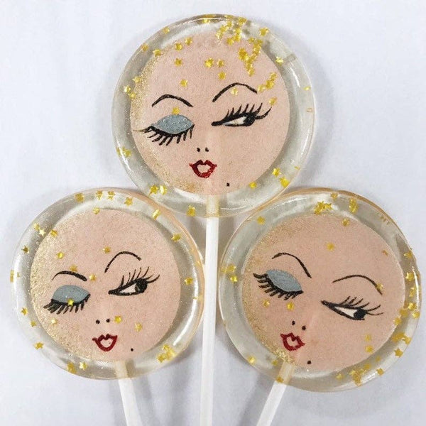 Pink Winking Moon Lollipops - Lulu Bella Boutique
