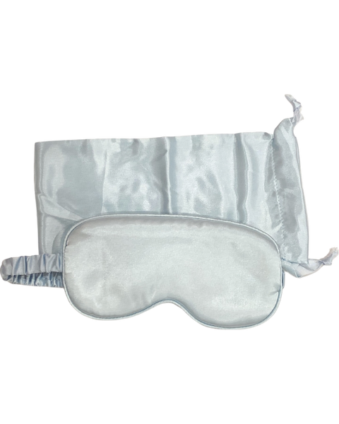 Sleep Masks & Travel Bag: White - Lulu Bella Boutique