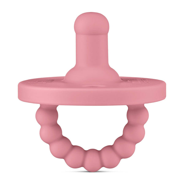 Cutie PAT Round (0-24m) Pacifier + Teether: Lavender - Lulu Bella Boutique