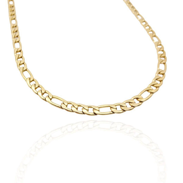Chunky Figaro Necklace (4.5 mm): 18k Gold - Lulu Bella Boutique