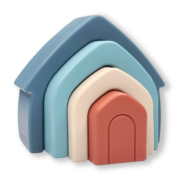 Cozy House Silicone Stacker Toy - Lulu Bella Boutique