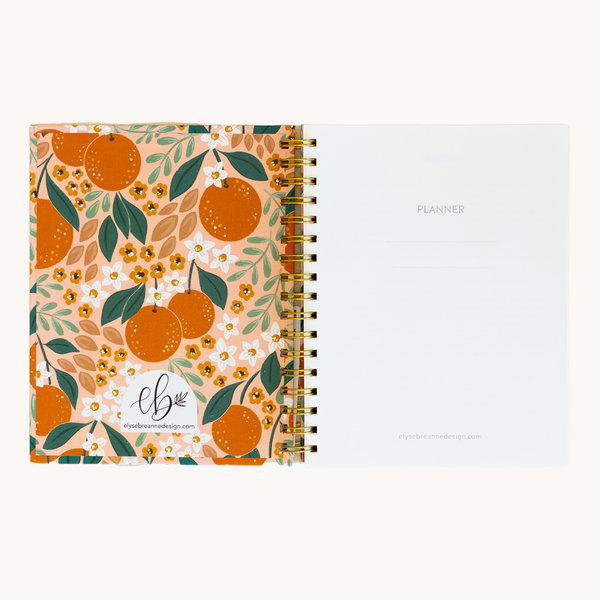 Pressed Floral Undated Planner: 8.5x11 - Lulu Bella Boutique