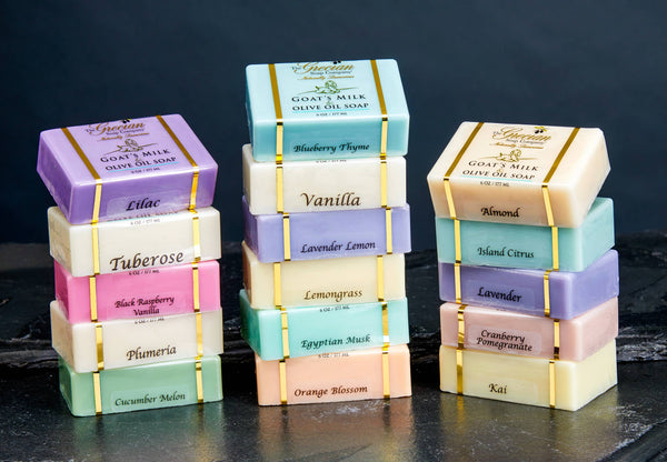 Goat's Milk & Olive Oil Handcrafted Natural Beauty Bar Soap: Rosemary Mint - Lulu Bella Boutique