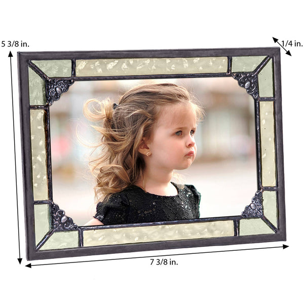 Picture Frames - Vintage Green Glass 4x6 & 5x7 By J Devlin: Pic 404-57HV - Lulu Bella Boutique
