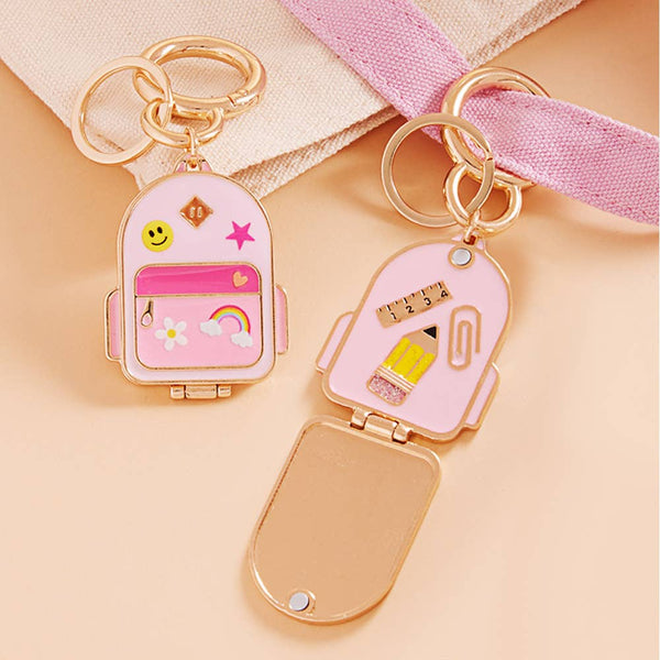Enamel School Backpack Keychain / Bag Charm - Lulu Bella Boutique