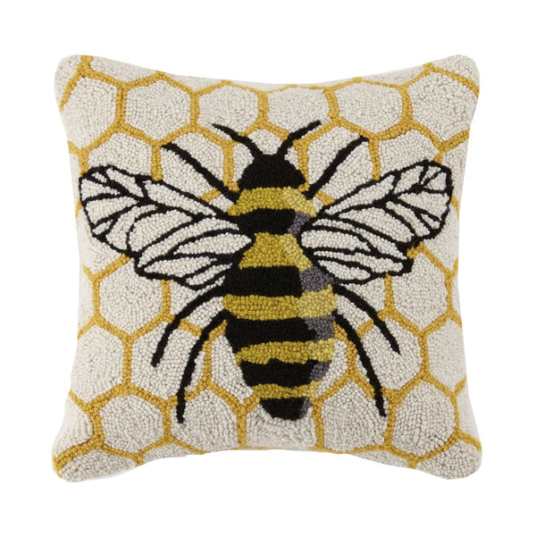 Honeycomb Bee Hook Pillow - The Pillow Shop - Lulu Bella Boutique