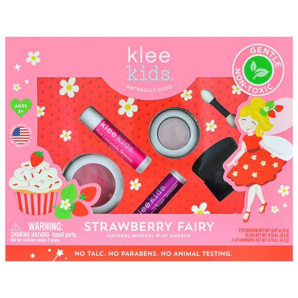 NEW! Marshmallow Fairy - Klee Kids Play Makeup 4-PC Kit: Birthday Party Fairy - Lulu Bella Boutique