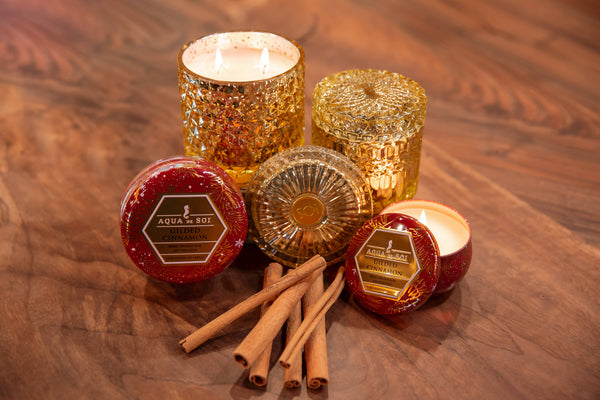 Gilded Cinnamon Candle 9oz Aqua De SOi Tin - Lulu Bella Boutique