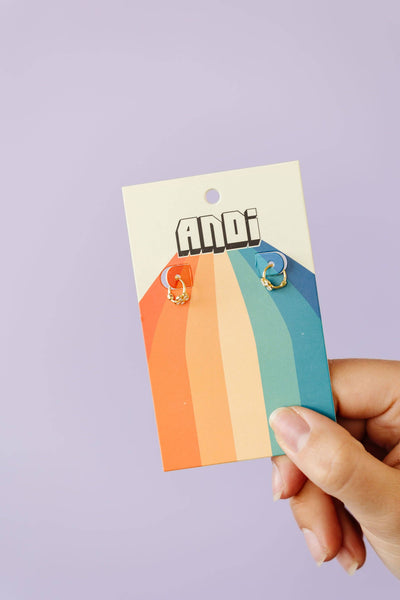 Baby Daisy Hoop Earrings - Hypoallergenic - Lulu Bella Boutique