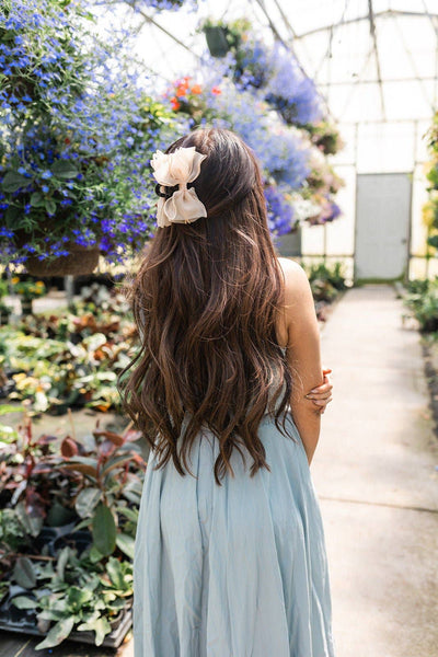 Fancy Bow Claw Clip - Multiple Colors: Black - Lulu Bella Boutique