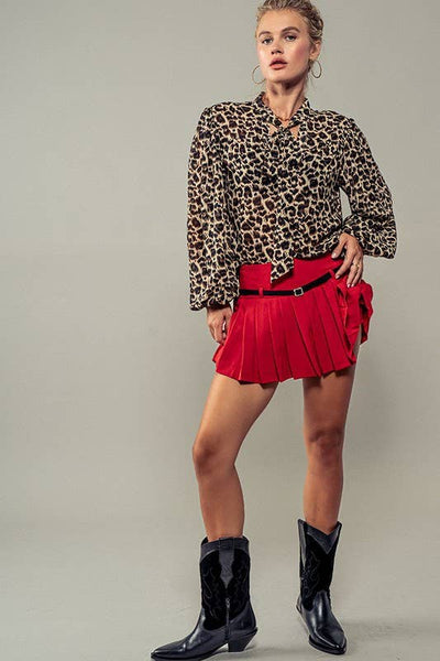 Leopard Print Blouse - Lulu Bella Boutique