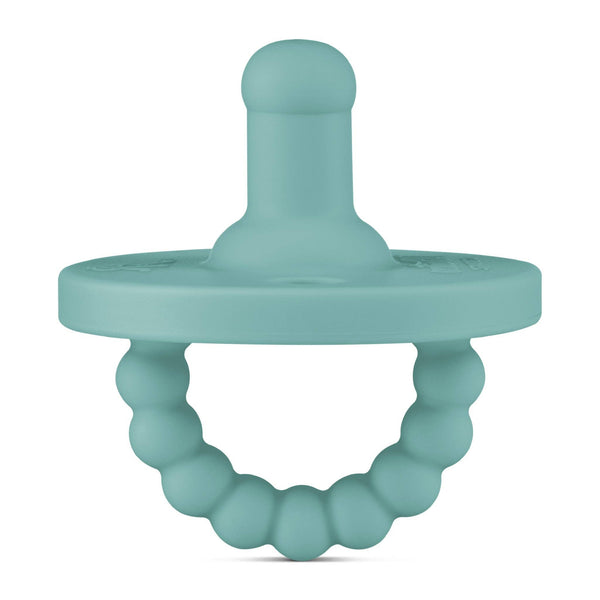 Cutie PAT Round (0-24m) Pacifier + Teether: Lavender - Lulu Bella Boutique