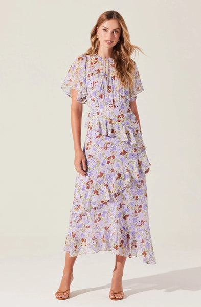 Floramae Floral Ruffle Dress - Lulu Bella Boutique