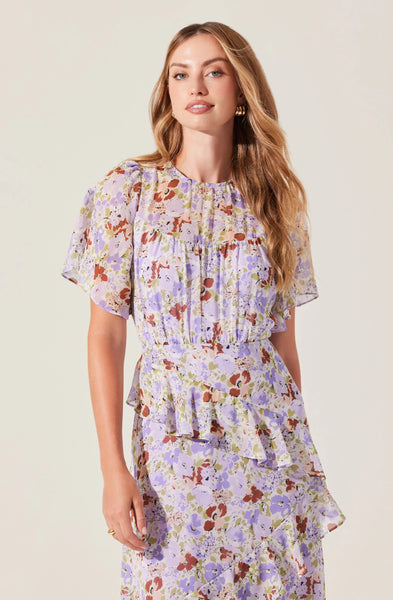 Floramae Floral Ruffle Dress - Lulu Bella Boutique