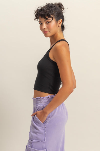 Scoop Neck Bodycon Tank - Lulu Bella Boutique