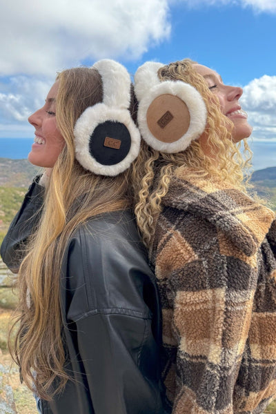 Vegan Suede Faux Fur Cozy Earmuffs - Lulu Bella Boutique