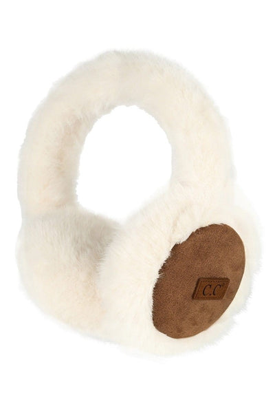 Vegan Suede Faux Fur Cozy Earmuffs - Lulu Bella Boutique