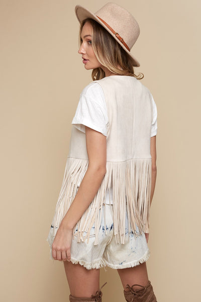 Fringe Suede Vest - Lulu Bella Boutique