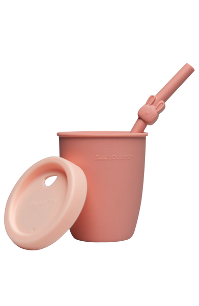Kid's Silicone Cup With Straw - Lulu Bella Boutique