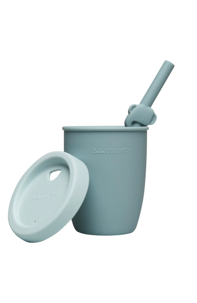 Kid's Silicone Cup With Straw - Lulu Bella Boutique