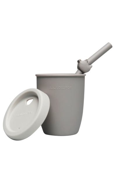 Kid's Silicone Cup With Straw - Lulu Bella Boutique