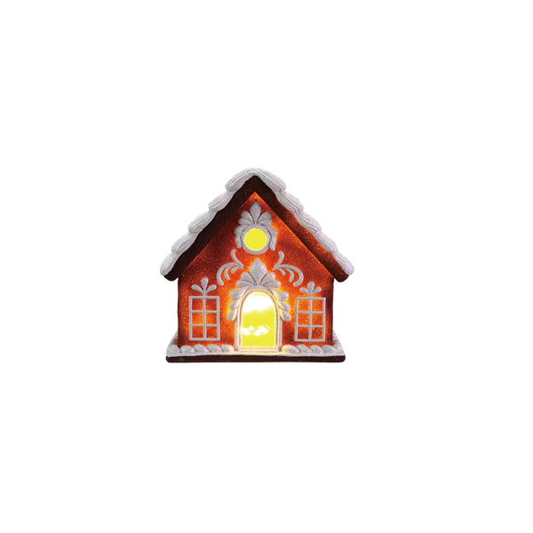 Resin Gingerbread House with LED Light - Lulu Bella Boutique