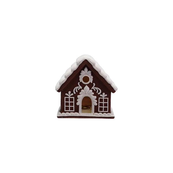 Resin Gingerbread House with LED Light - Lulu Bella Boutique