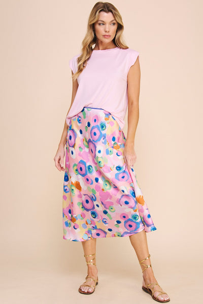 Satin Slip Skirt - Lulu Bella Boutique