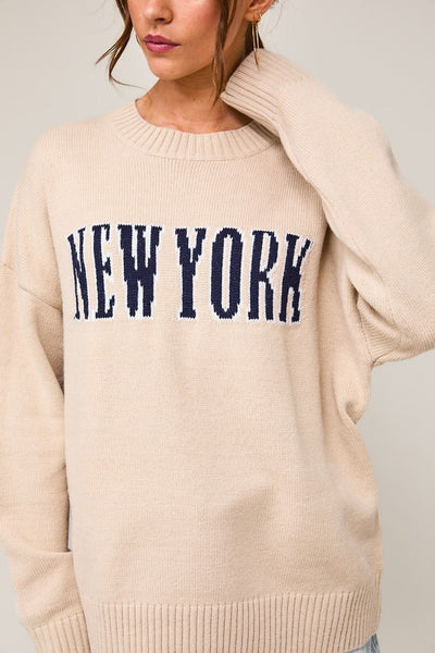 New York Knit Sweater - Lulu Bella Boutique