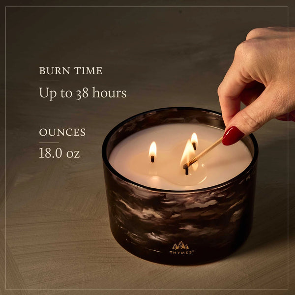 Noir Woods 3-Wick Poured Candle - Lulu Bella Boutique