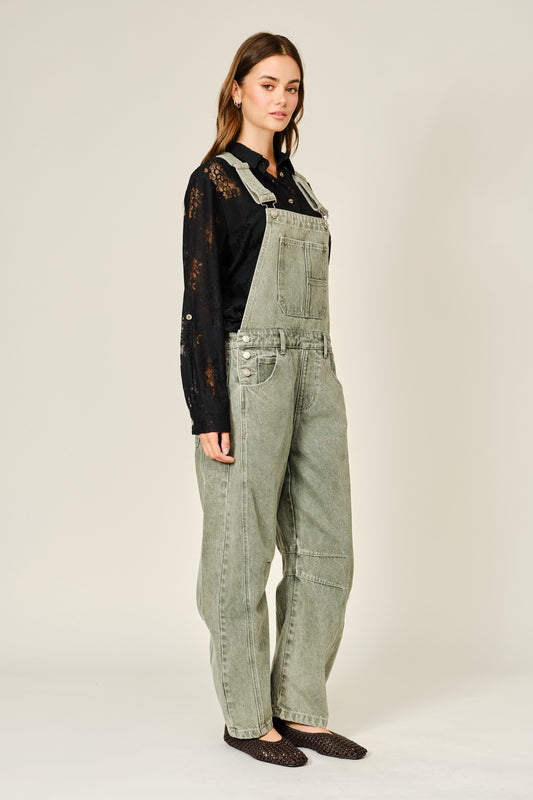 Slouchy Relax Fit Denim Overall