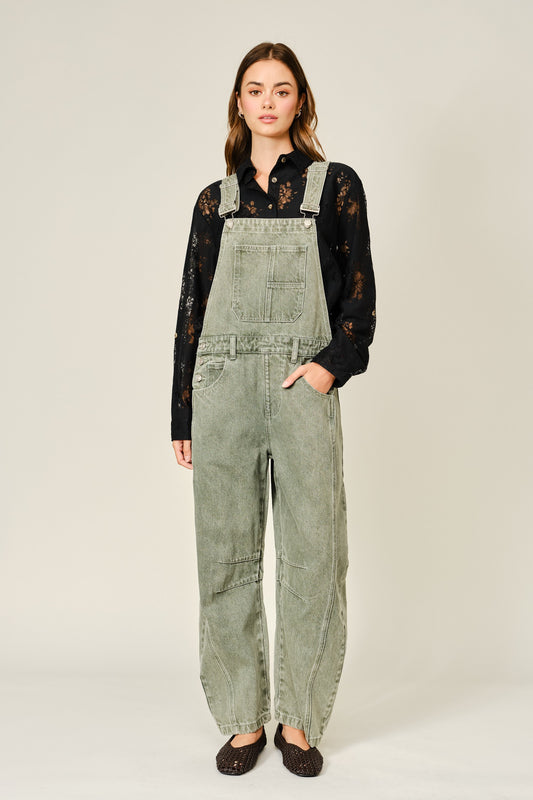 Slouchy Relax Fit Denim Overall