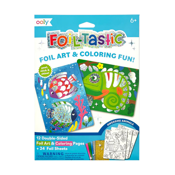 Foil-tastic Foil Art & Coloring Set - Awesome Animals - Lulu Bella Boutique
