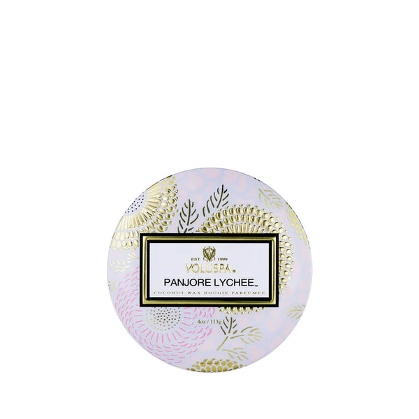 Panjore Lychee Mini Tin Candle - Lulu Bella Boutique