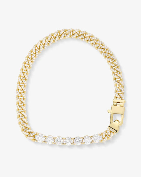 Pavé Julian Loves Diamonds Bracelet Gold|White Diamondettes