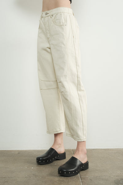 Mid Rise Barrel Slouchy Jean - Lulu Bella Boutique