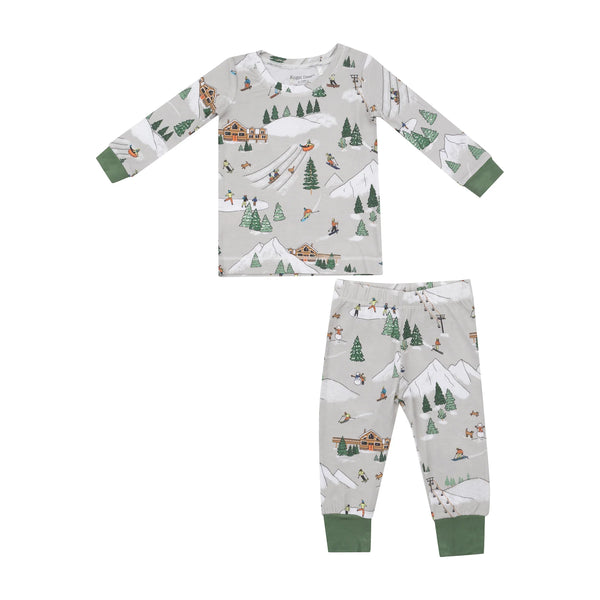 Loungewear Set - Winter Fun Skiers - Lulu Bella Boutique