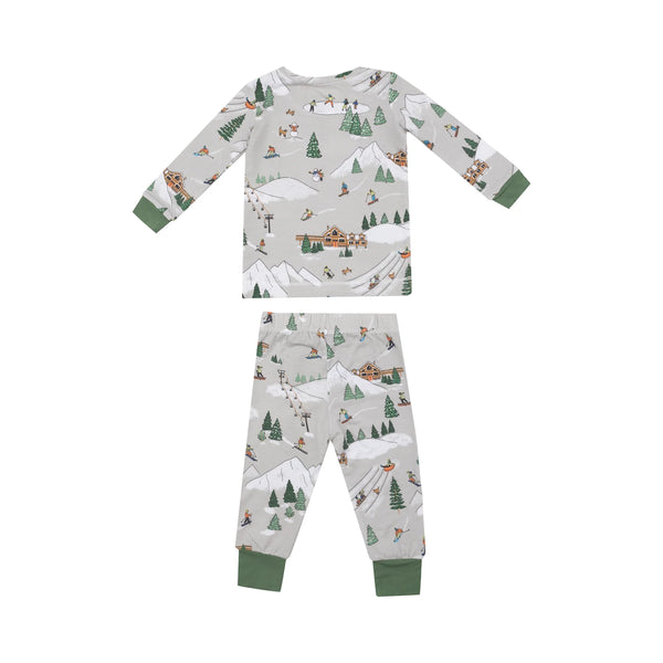 Loungewear Set - Winter Fun Skiers - Lulu Bella Boutique