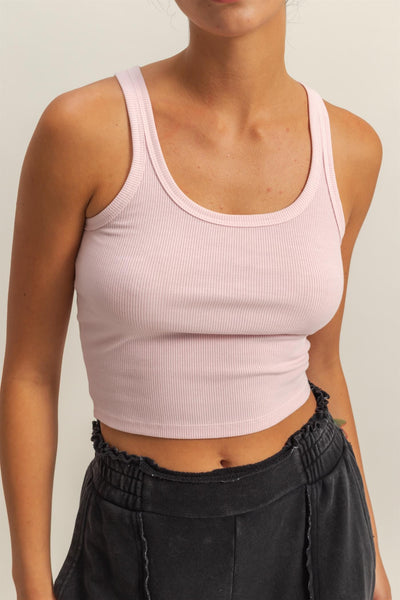 Scoop Neck Bodycon Tank - Lulu Bella Boutique