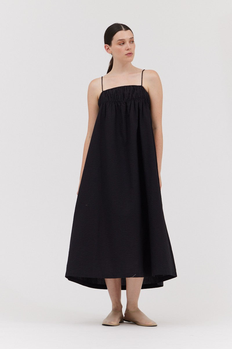 Strappy Midi Dress Black / S