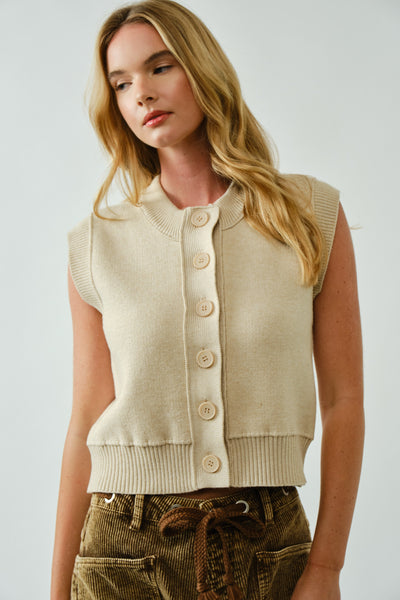 Super Soft Basic Vest Cardigan