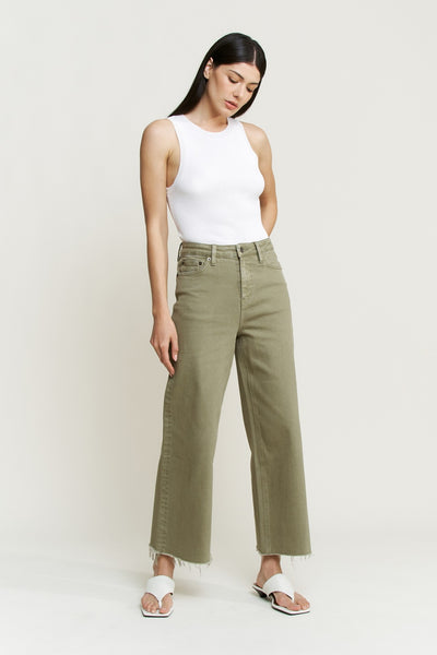 Super High Wide Cropped Utility - Lulu Bella Boutique
