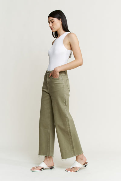 Super High Wide Cropped Utility - Lulu Bella Boutique