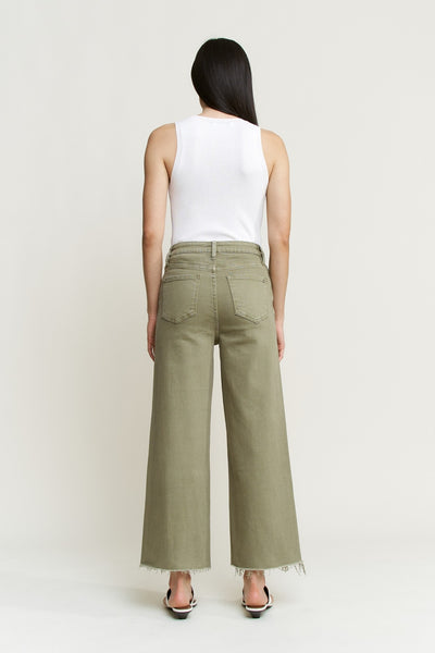 Super High Wide Cropped Utility - Lulu Bella Boutique