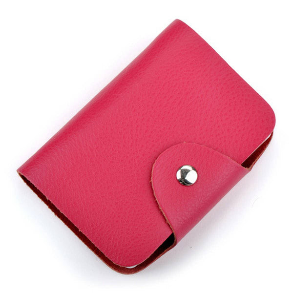MULTI-CARD SLOT BUSINESS CARD HOLDER CARD HOLDER_CWAB3834: ROSE / (OS) 1 - Lulu Bella Boutique