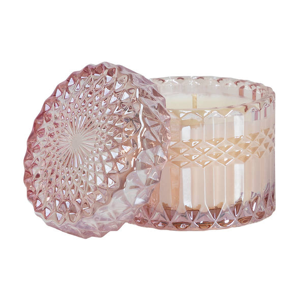 Pink Chiffon 8oz Petite Shimmer Candle (Light Pink) - Lulu Bella Boutique